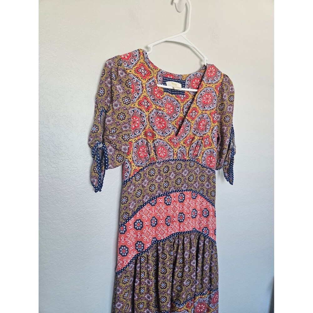 Maeve Anthropologie | Eder Tiered Maxi Dress Multi Floral Colorful Boho Women 0 View 6